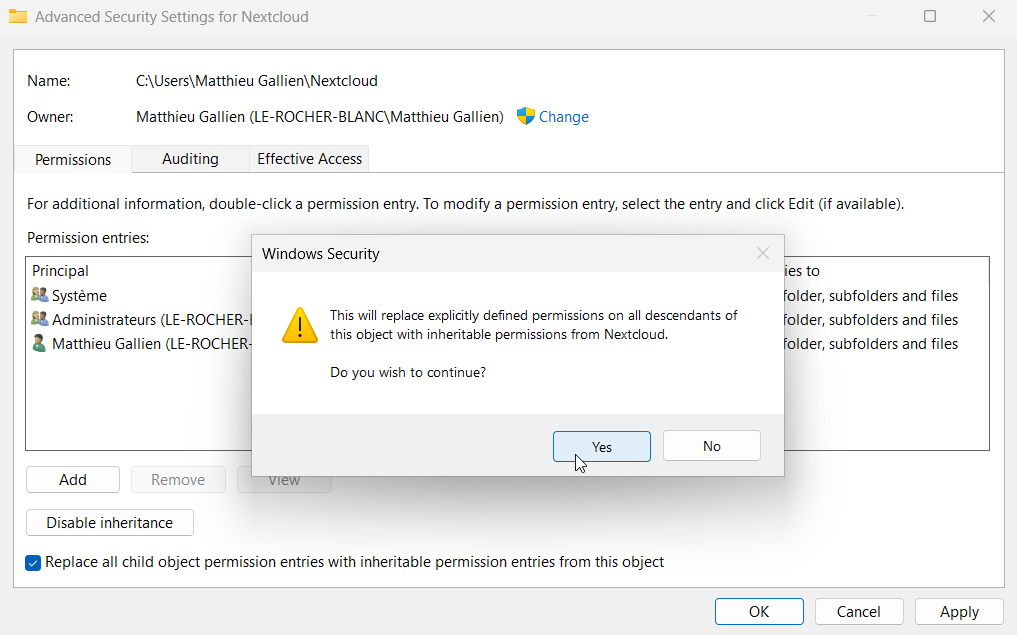 Remove any access restrictions